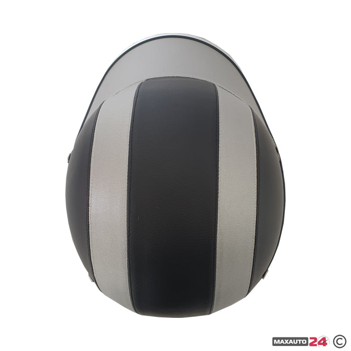 Каска за мотор - 2411 (сива)