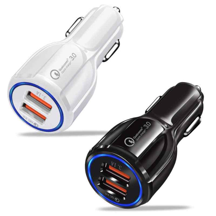 Универсално USB зарядно за кола Qualcomm 3.0 с два порта 1892