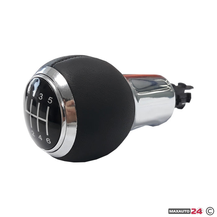 Топка за скоростен лост съвместима с Audi A3 (98-08) / A4 (02-08) - със 6 скорости - гладка кожа