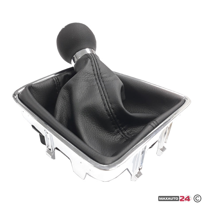 Топка за скоростен лост с маншон съвместима с VW / Seat с 5 скорости - черен конец