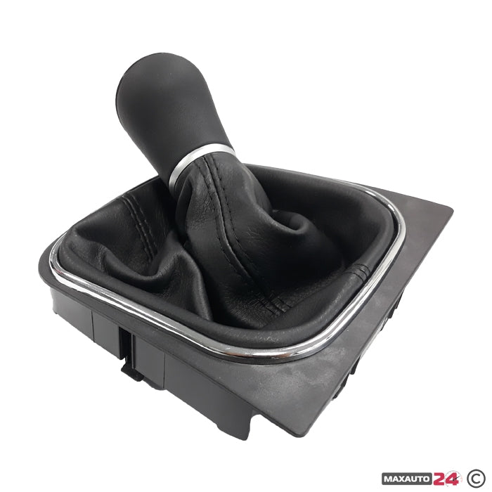 Топка за скоростен лост с маншон съвместима с VW Golf V/VI 03-12 с 6 скорости - черна