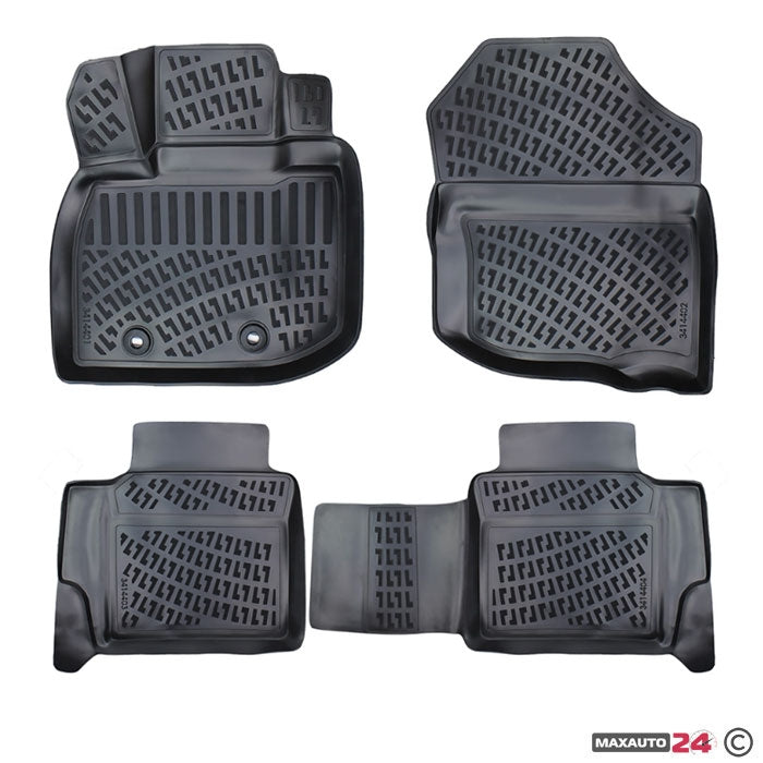 Гумени стелки RizLine съвместими с Honda City (2009-2013)