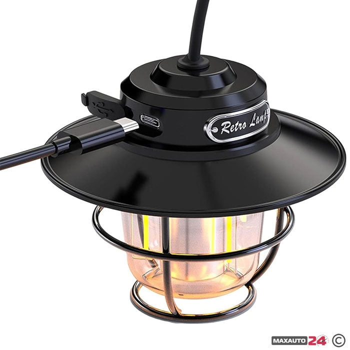 Лампа за къмпинг LY15/185 12V с кабел за зареждане