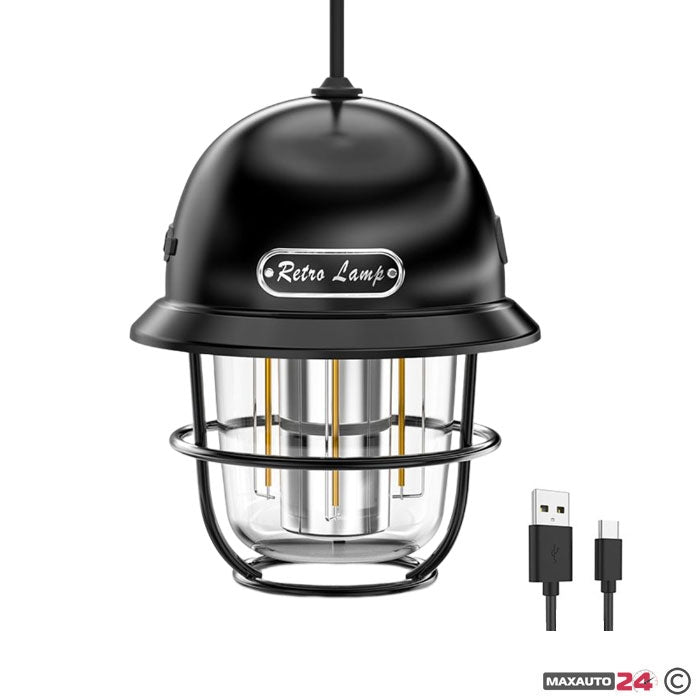 Лампа за къмпинг LY14/186 12V с кабел за зареждане