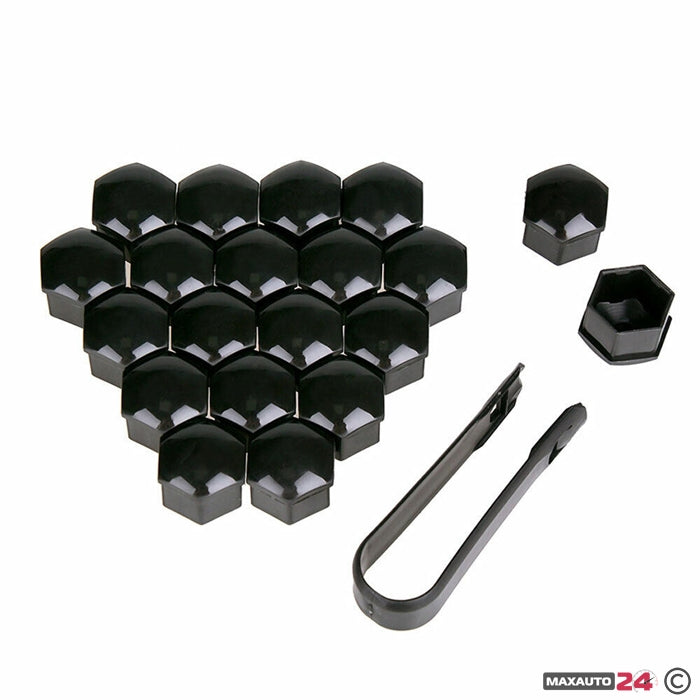 Капачки за болтове на джантите PA25-19“ 20 БР/К-Т - ЧЕРНО