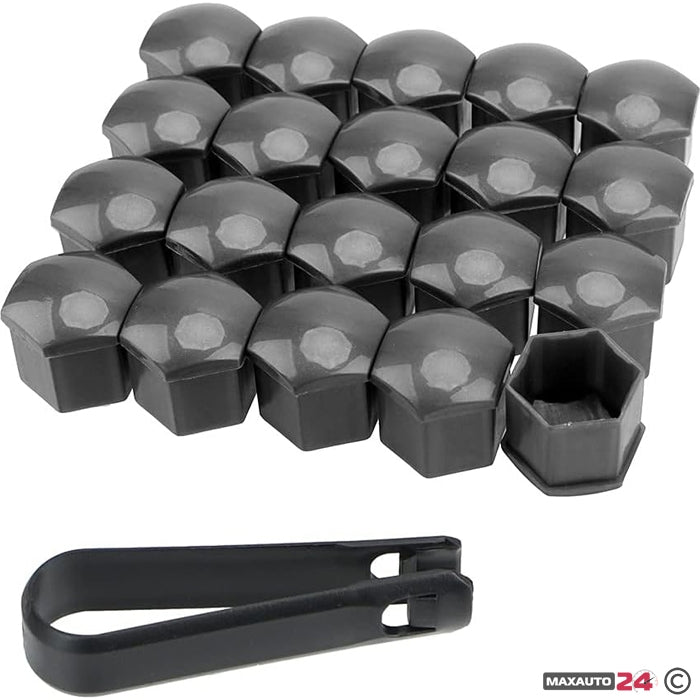 Капачки за болтове на джантите PA25-17“ 20 БР/К-Т - ГРАФИТ