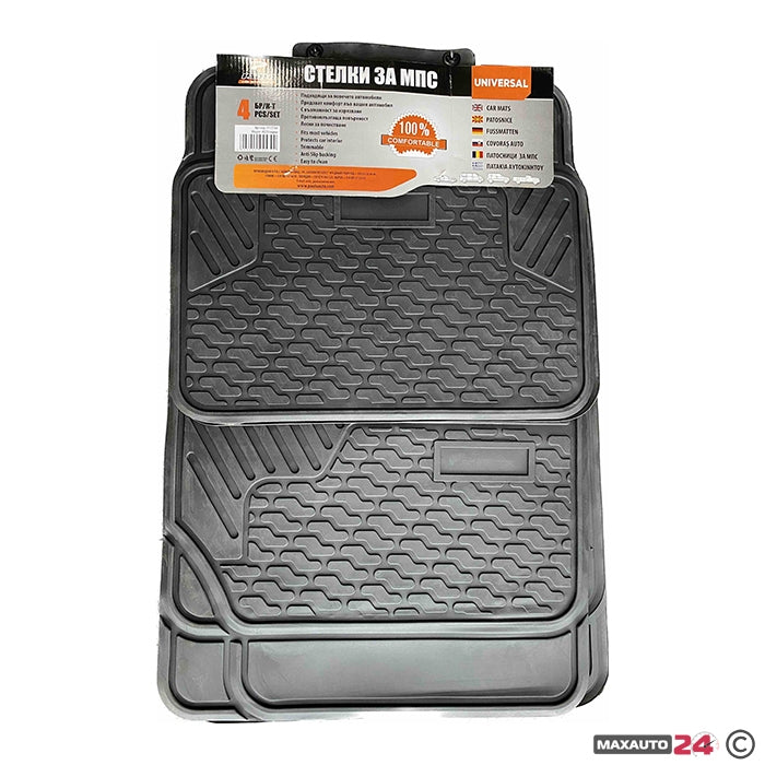 Гумени стелки универсални черни 4029 4бр/к-т