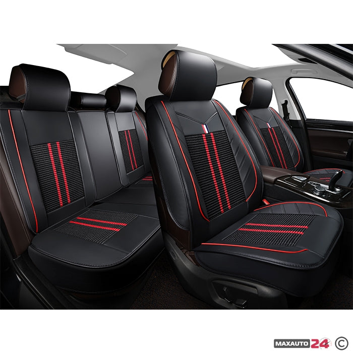 Тапицерия за МПС 1165 - 5 БР/К-Т Черно / Червено