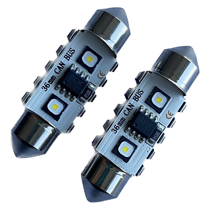 Диодни крушки CANBUS 12/24V - 3802 - 36мм - 2бр/к-т