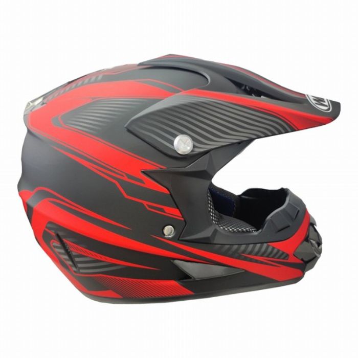 Детска Мотокрос Каска 125 - XS - Black / Red Argos