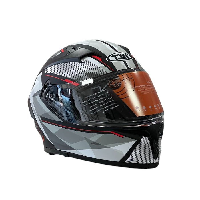 Каска за мотор 108 - размер XL - Matt Black/Red