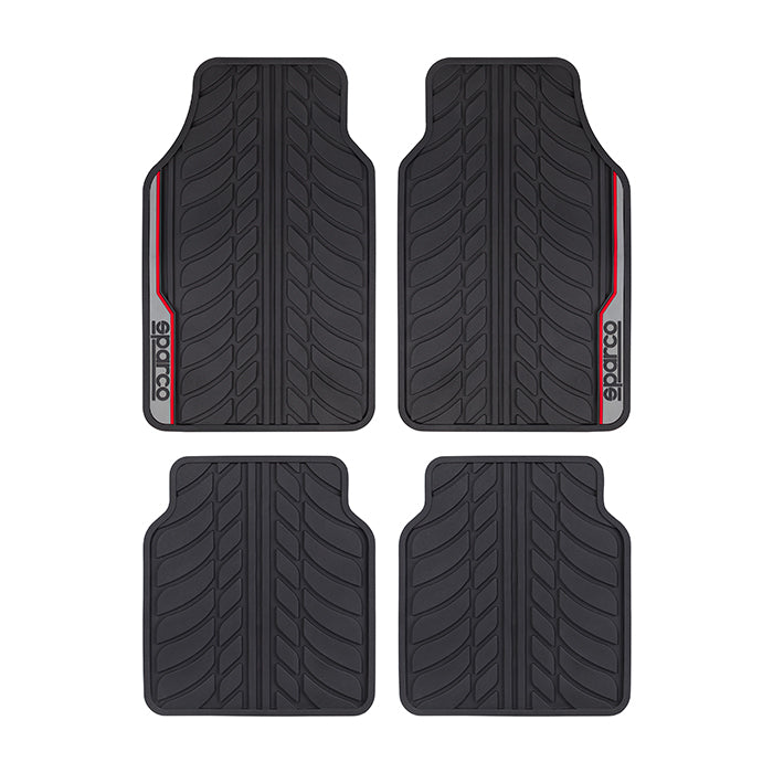 Стелки гума Sparco SPF507RD 4БР/К-Т Черно/Червено