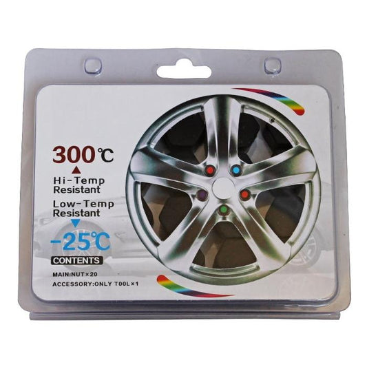 Декоративни капачки за болтове на джантите 19мм-черен