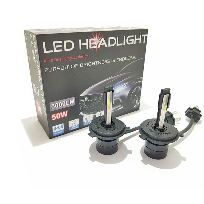 Диодни крушки 3500 H4 - 50w 2бр/к-т