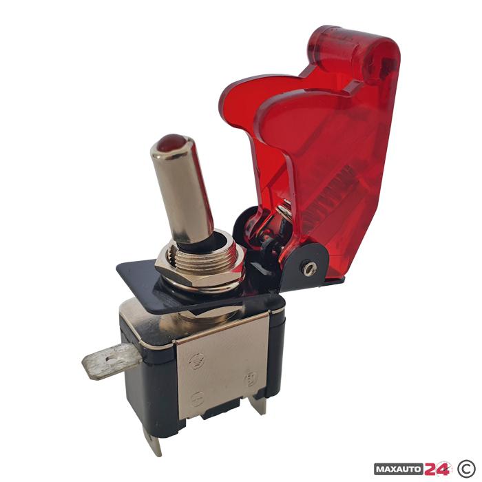 Копче електрическо червено с диод  - 1702