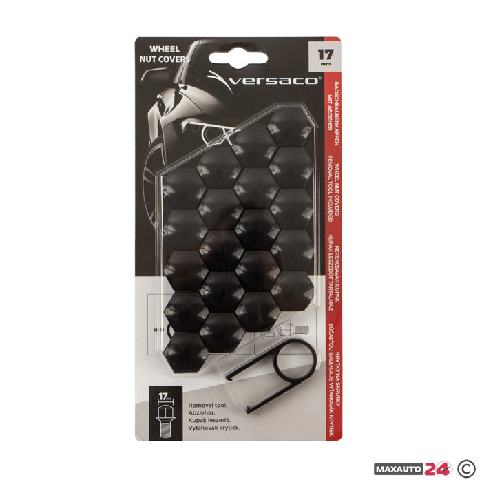 Декоративни капачки за болтове на джантите versaco 17мм - черни