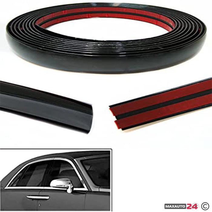 Лайсна за врата черна 25мм х 15м