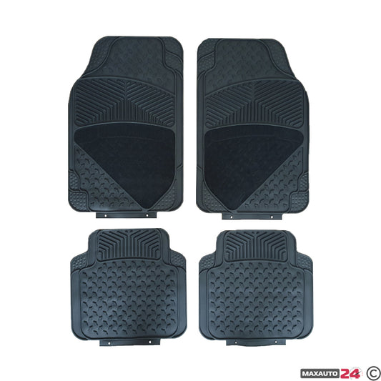 Гумени стелки с мокет универсални 3005 черни 4бр/к-т