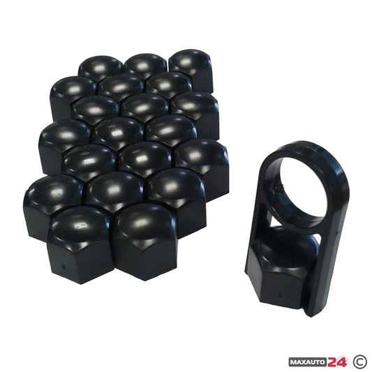 Декоративни капачки за болтове на джантите versaco 19мм - черни