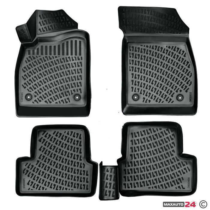 Гумени стелки RizLine съвместими с Kia Ceed 2012-2018