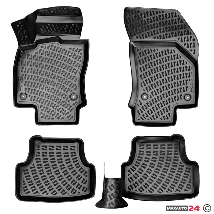 Гумени стелки RizLine съвместими с Skoda Yeti 2009-2017