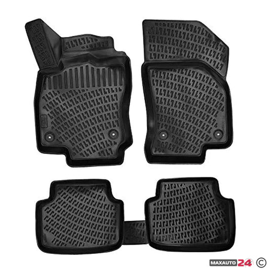 Гумени стелки RizLine съвместими с Volkswagen Tiguan 2016-2019