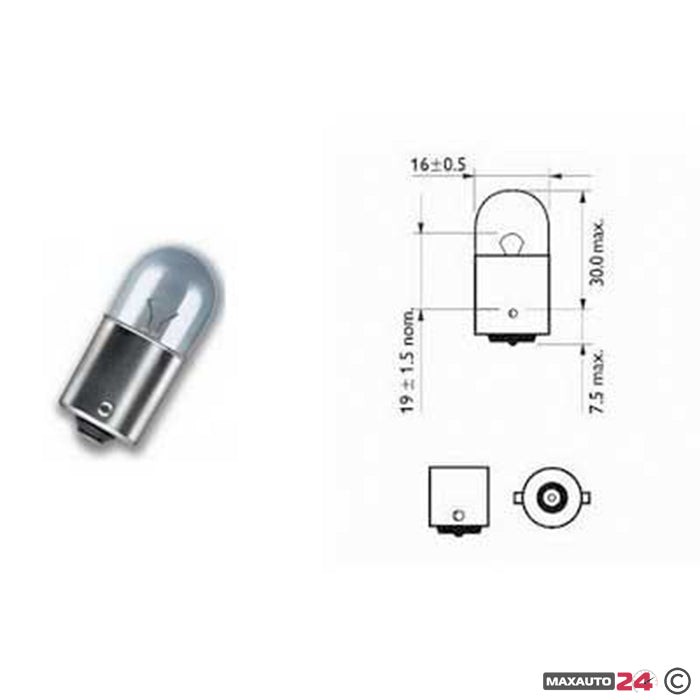 Крушка Maxxx light - G18 R5W 10бр/к-т