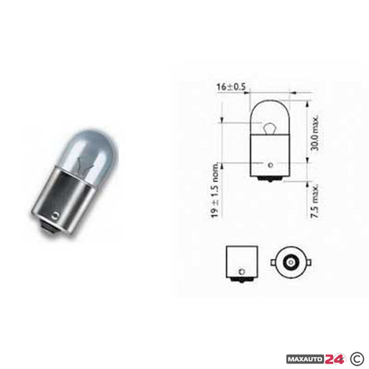 Крушка Maxxx light - G18 R5W 10бр/к-т