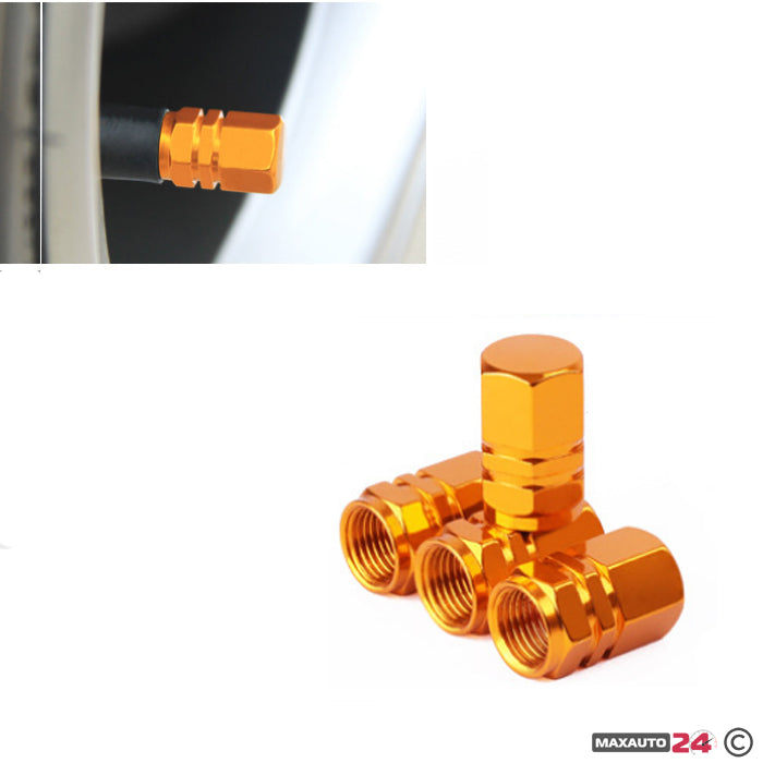 Капачета за вентил 4 бр/к-т 1062 - Жълто