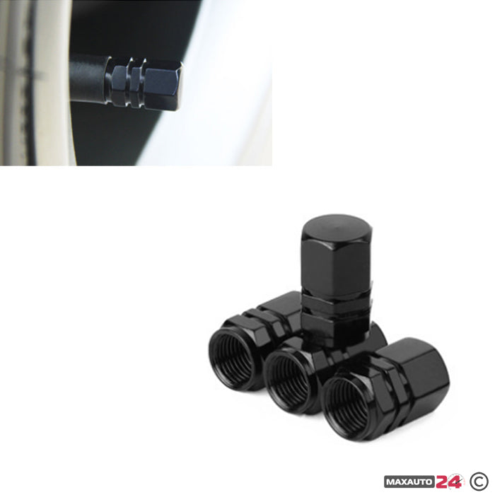 Капачета за вентил 4 бр/к-т 1062 - Черно