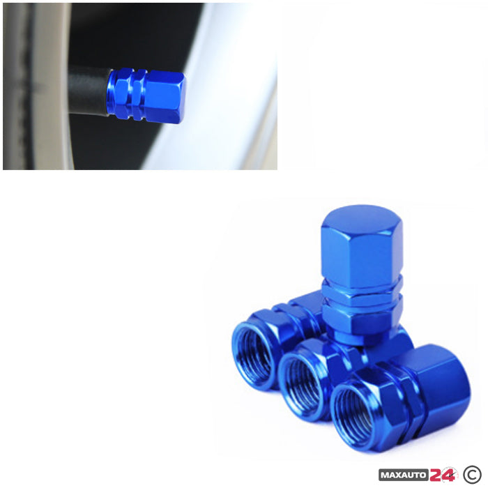 Капачета за вентил 4 бр/к-т 1062 - Синьо