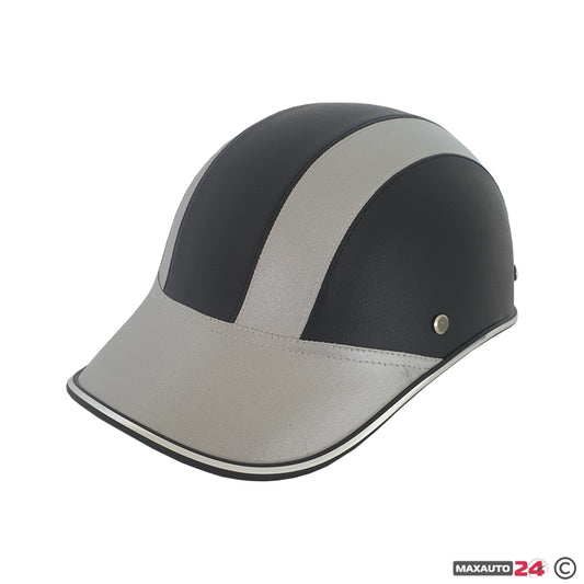 Каска за мотор - 2411 (сива)