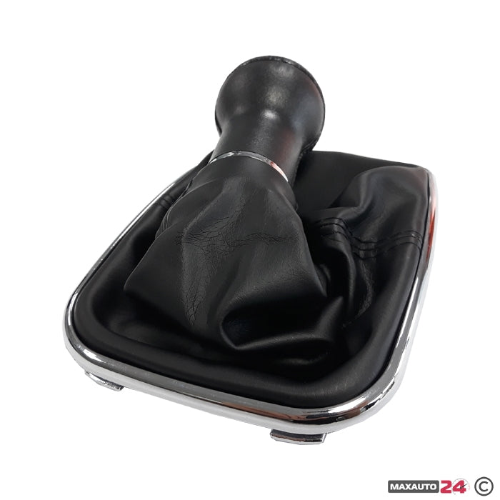 Топка за скоростен лост с маншон съвместима с VW Golf / Bora с 5 скорости - черен конец