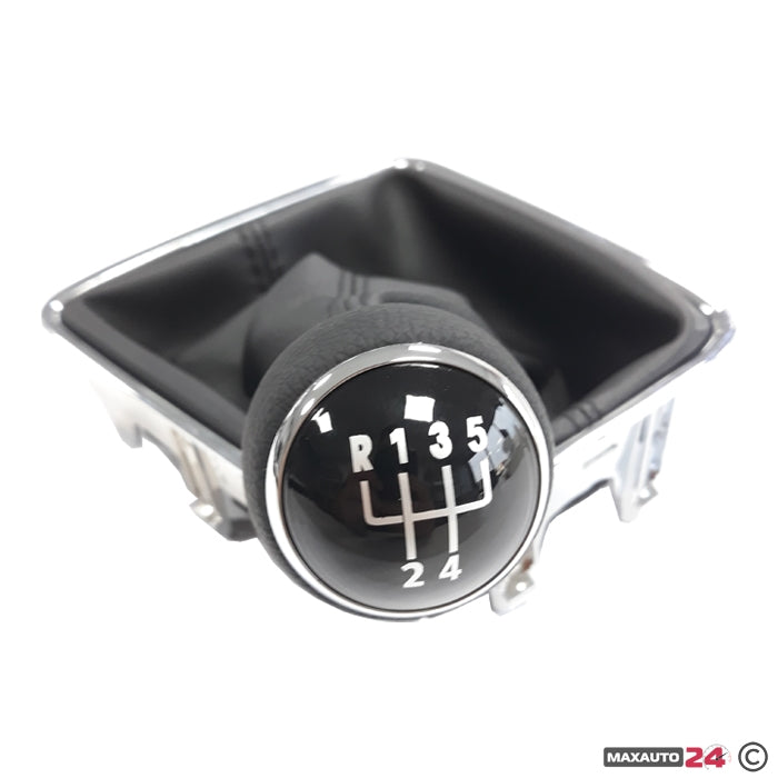 Топка за скоростен лост с маншон съвместима с VW / Seat с 5 скорости - черен конец