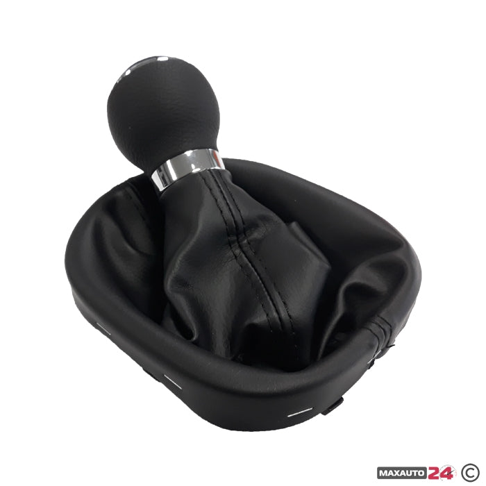 Топка за скоростен лост с маншон съвместима с VW Touran/Caddy с 5 скорости - черен конец