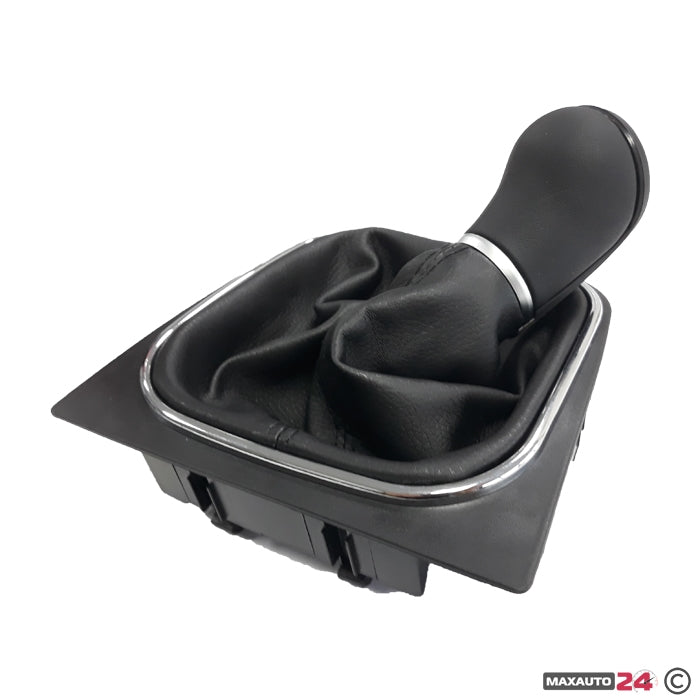 Топка за скоростен лост с маншон съвместима с VW Golf V/VI 03-12 с 6 скорости - черна