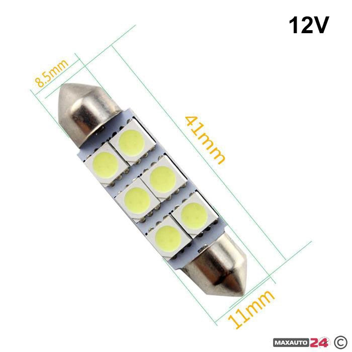 Диодна крушка 006 - 41мм 2бр/к-т
