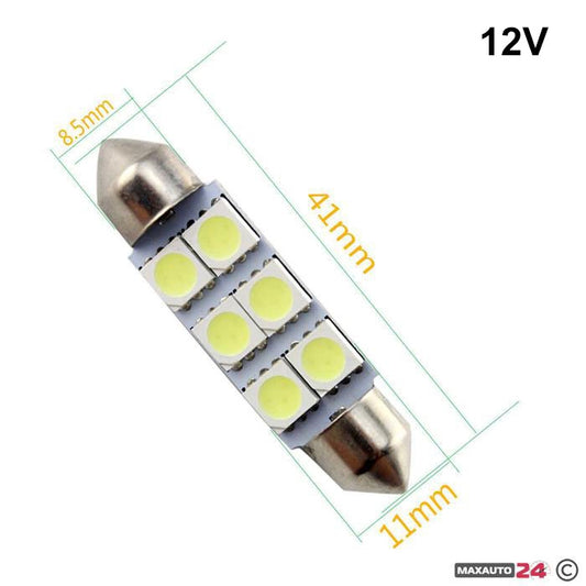 Диодна крушка 006 - 41мм 2бр/к-т