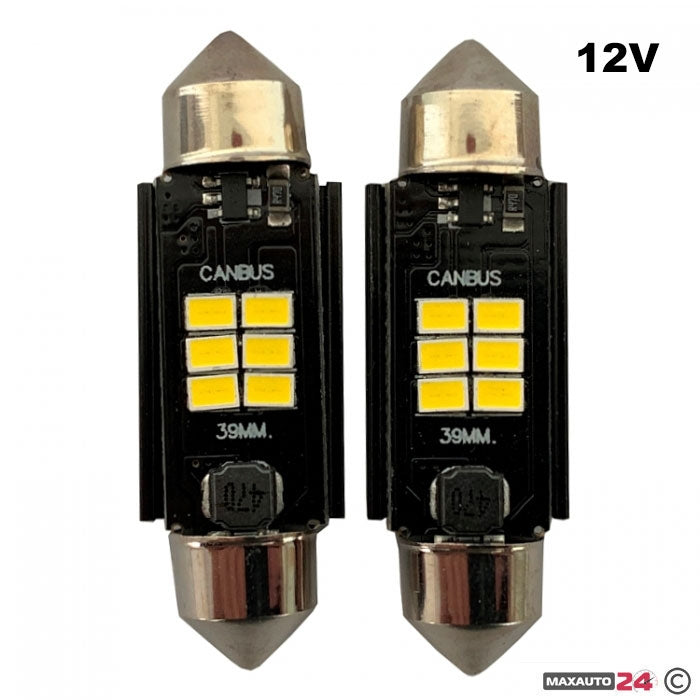 Диодни крушки 28800 - 39мм 2бр/к-т