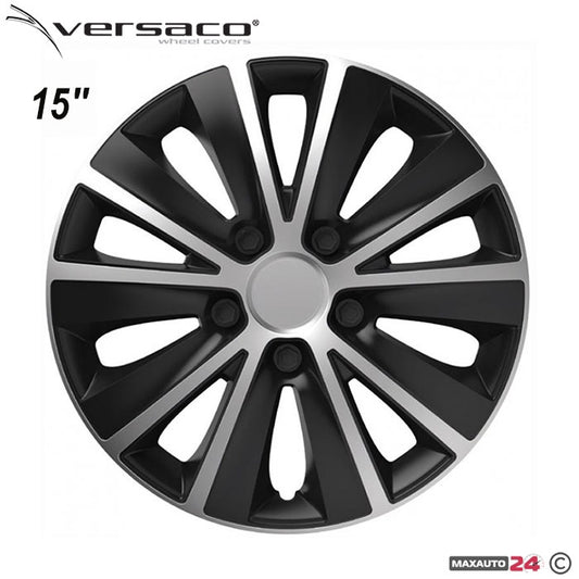 Тасове за джанти 15'' Versaco Rapid Silver / Black