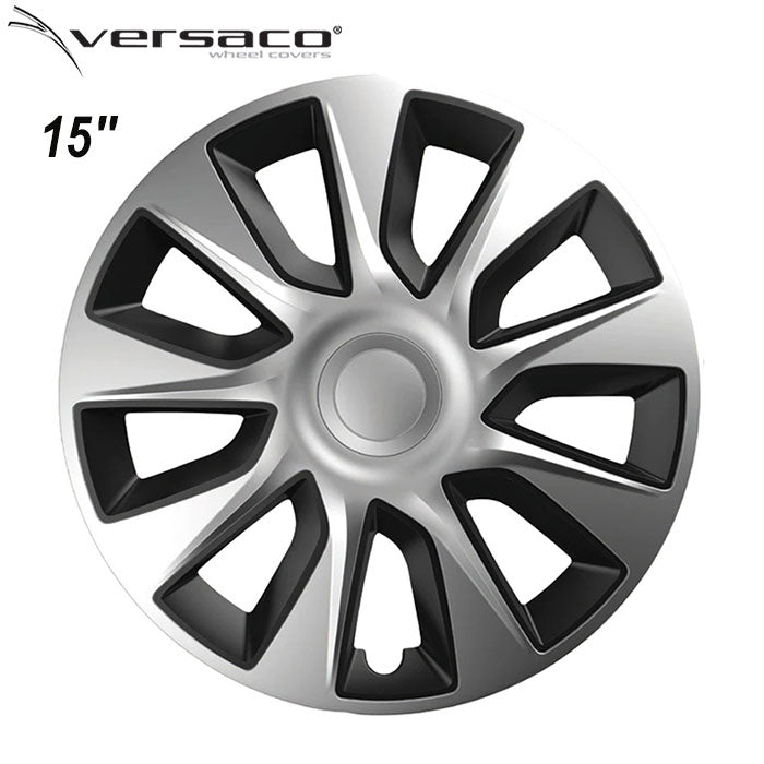 Тасове за джанти 15'' Versaco Stratos Silver / Black