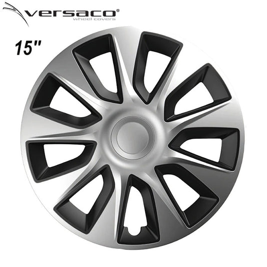 Тасове за джанти 15'' Versaco Stratos Silver / Black