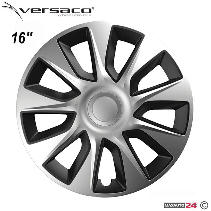 Тасове за джанти 16'' Versaco Stratos Silver / Black