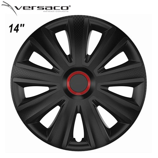 Тасове за джанти 14'' Versaco Carbon Aviator - RR Black