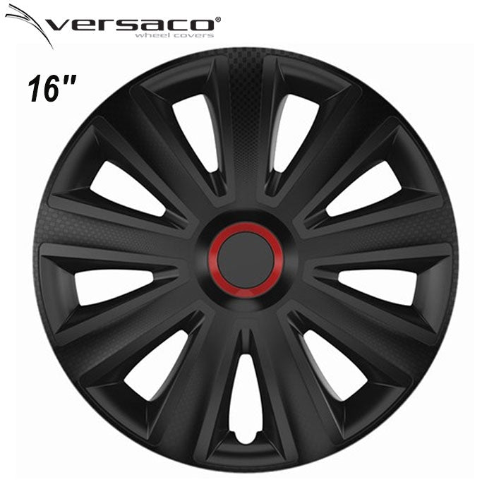 Тасове за джанти 16'' Versaco Carbon Aviator - RR Black