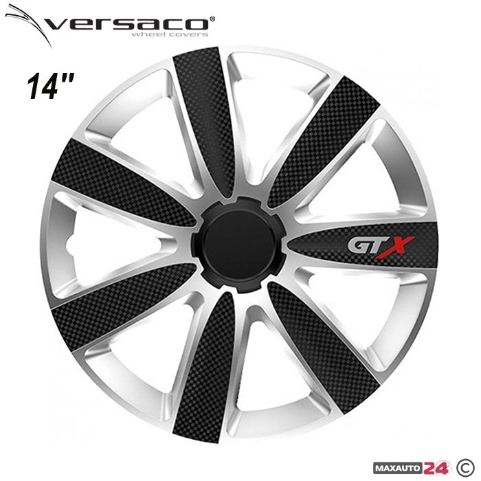Тасове за джанти 14'' Versaco Carbon GTX - Black / Silver