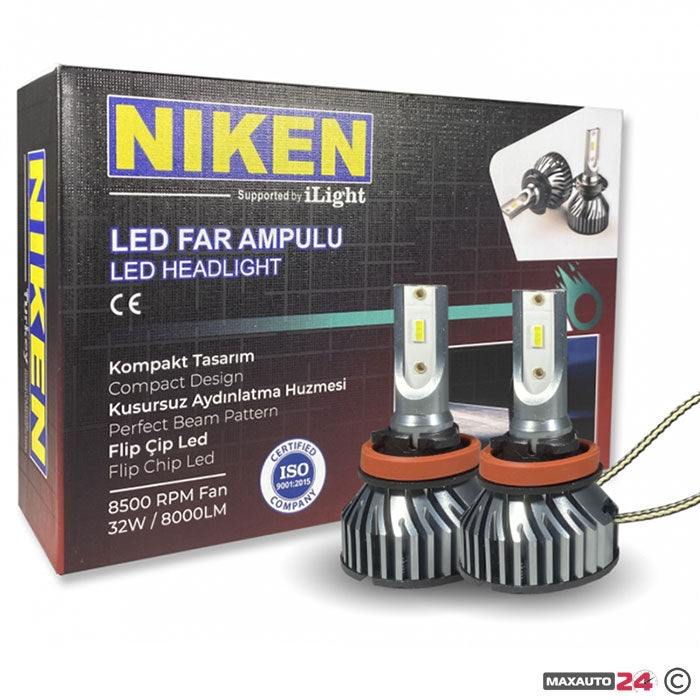 Диодни крушки NIken H11 ПРО 2бр/к-т