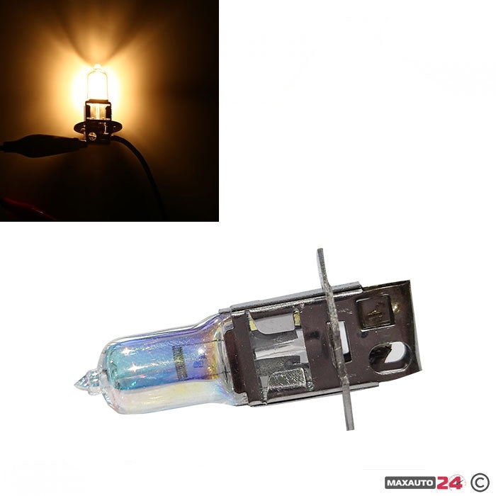 Крушки Maxxx Light H3 12V 55W P22S Жълти