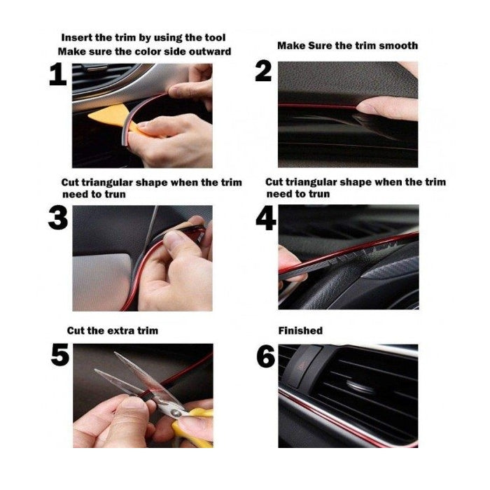 Декоративна лайсна за интериор DX 510 никел