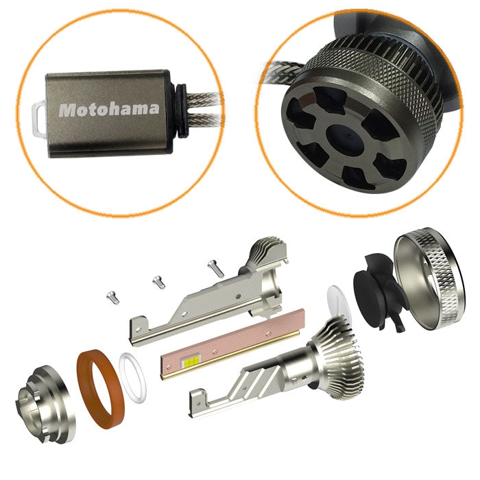 Диодни крушки Мотохама Х16 - 9006 - 12V